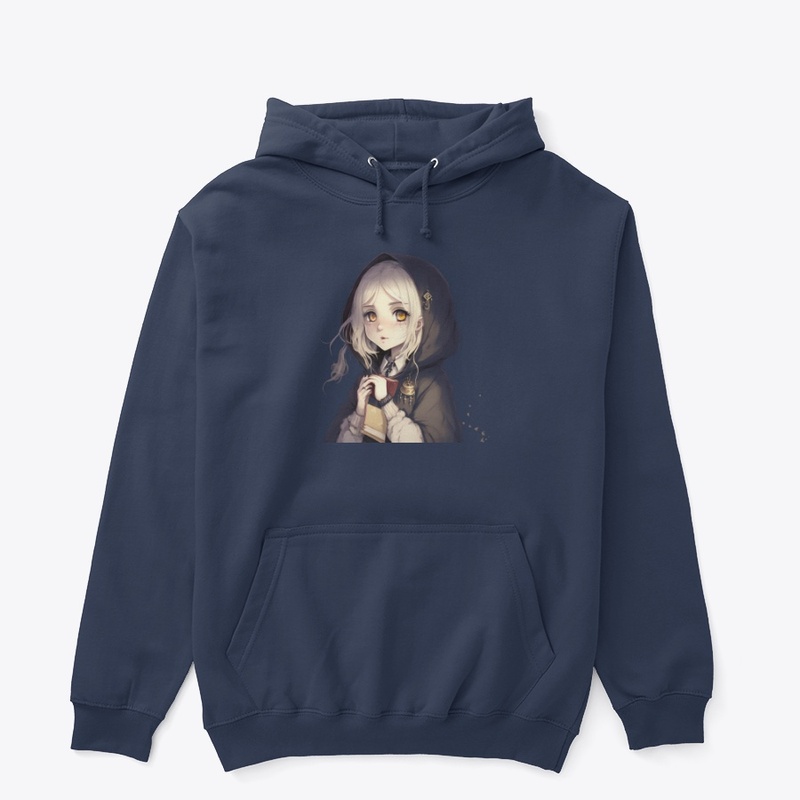 Hooded anime girl