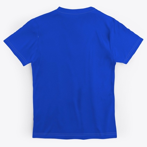Multiplegamesman Merch! Royal Blue T-Shirt Back