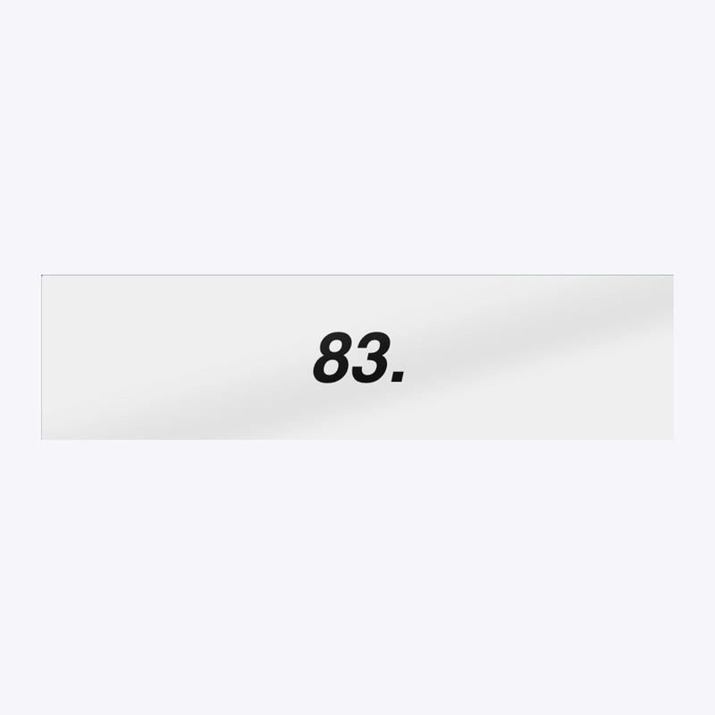 King 83. Pennii vinyl bumper sticker
