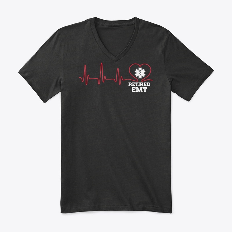 Retired EMT Heartbeat Shirt 