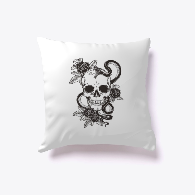Skeleton with snake