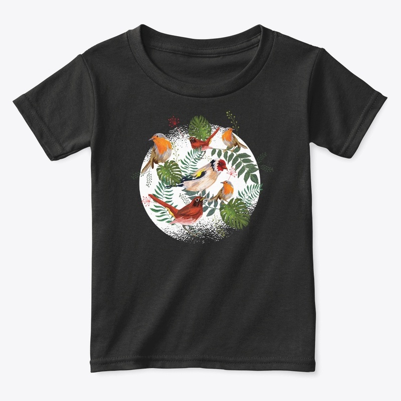 Lovely Birds In Tropical Theme
