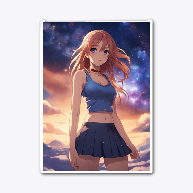 A Anime drawing of a hot 25 year