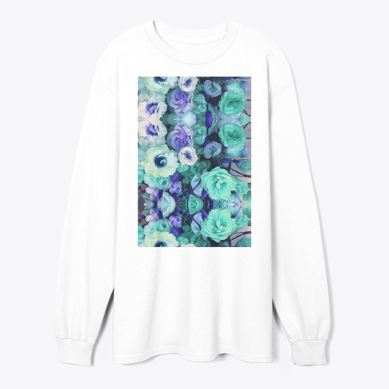 Aqua Flower Kaleidoscope