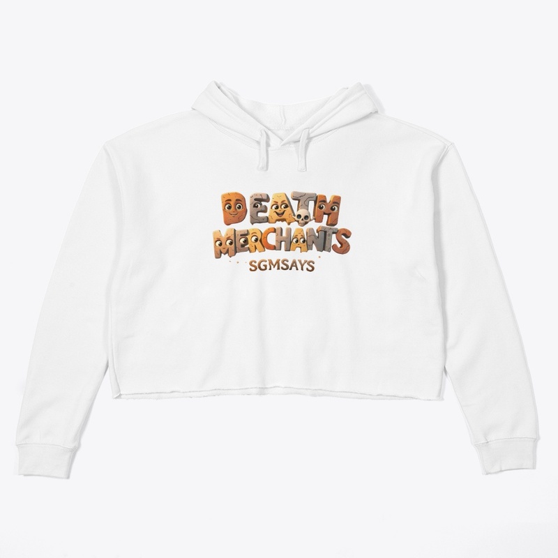 Death Merchants February 2026 - Women's Crop Hoodie