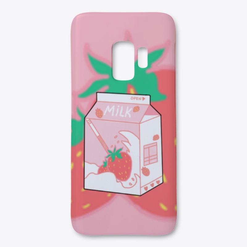 Strawberry Milk Wave Carton