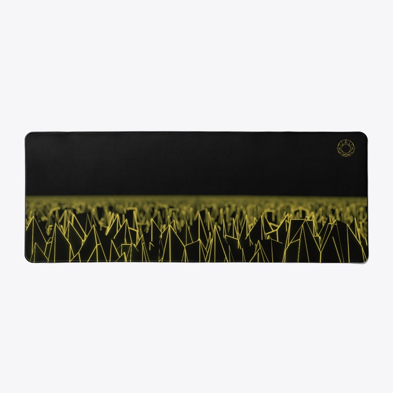 Yellow Spiky Vaporwave Field