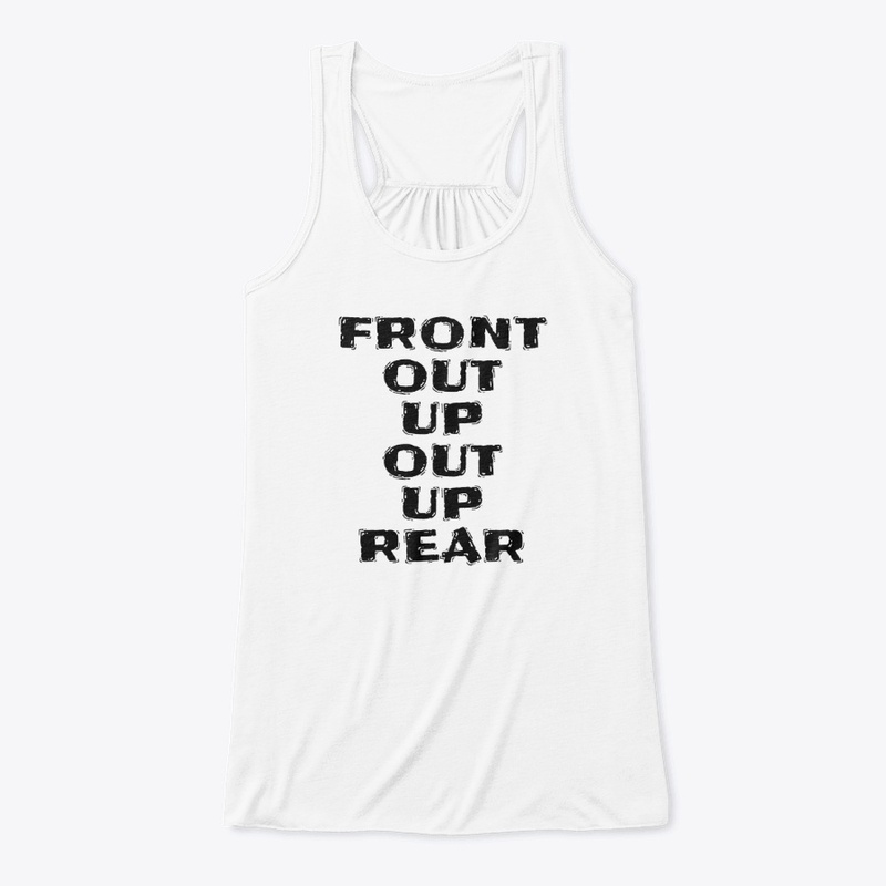 Front Out Up Out Up Rear - Women's Flowy Tank Top - Women's Flowy Tank Top - Women's Flowy Tank Top - Women's Flowy Tank Top