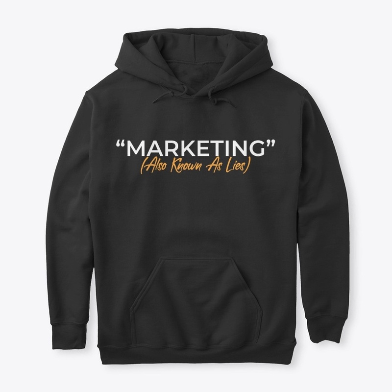 Marketing 101, White on Black