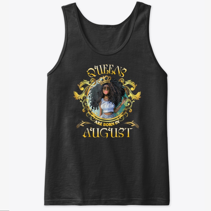 S Are Born In August Gold Leo Girl Tshir