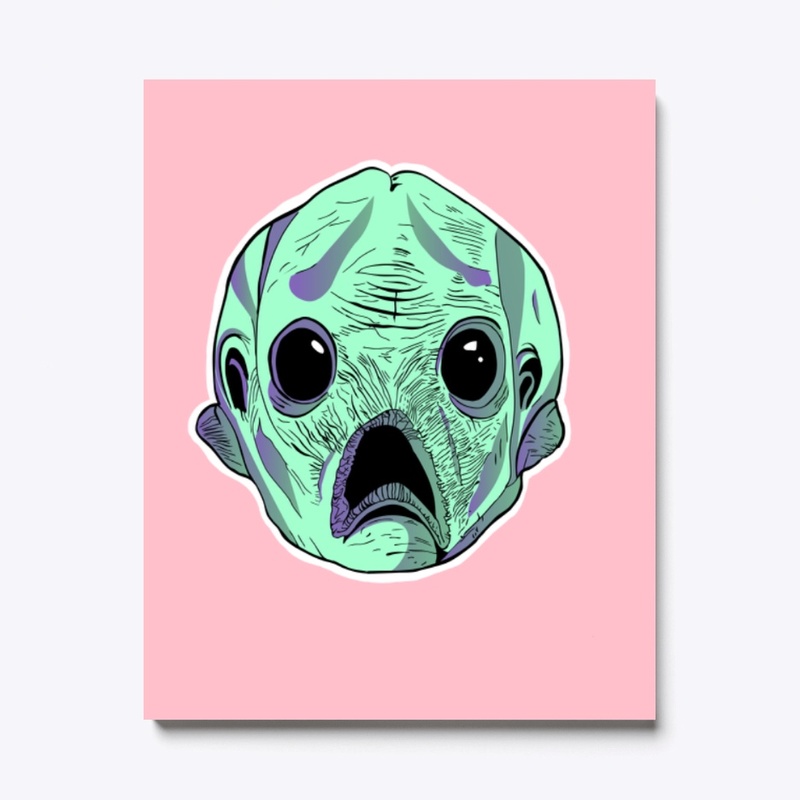 Cool Fishy Alien comic style design
