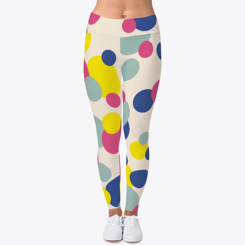 Abstract Colorful Retro Dots