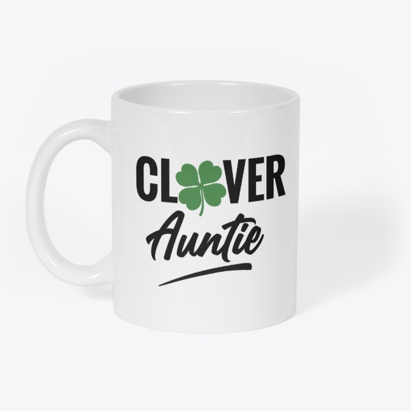 Clover Auntie White Merch