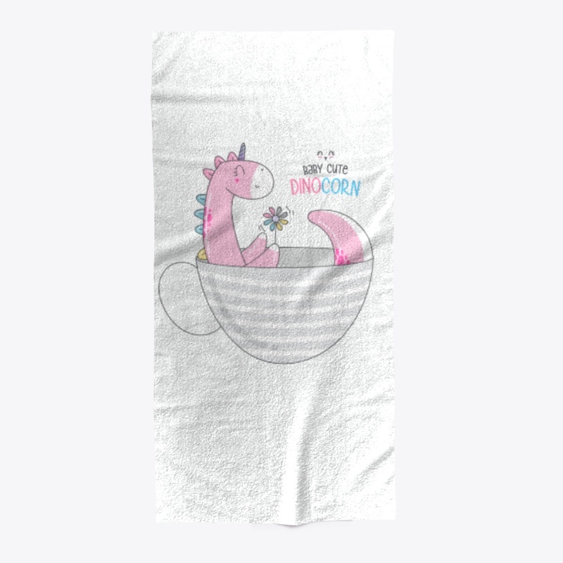 Dinocorn art print baby cute unicorn