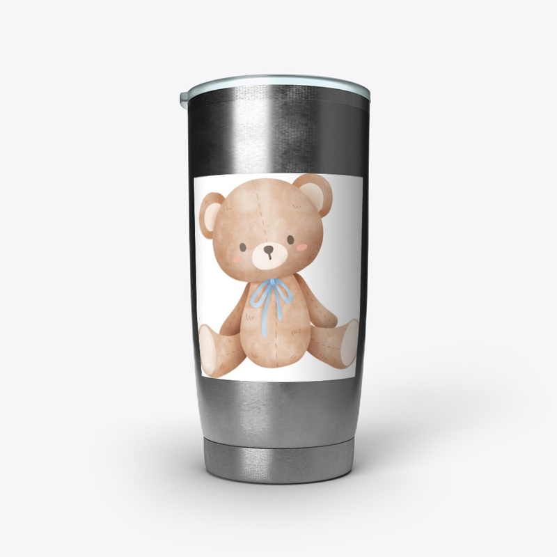 vasos con peluche