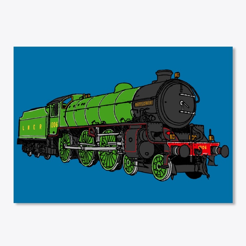LNER B1 'Mayflower' 1306 in LNER Green