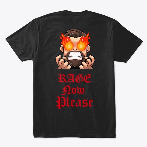 Rage Black T-Shirt Back
