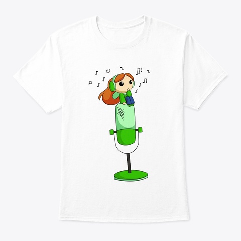 Chi Chi On A Mic White áo T-Shirt Front