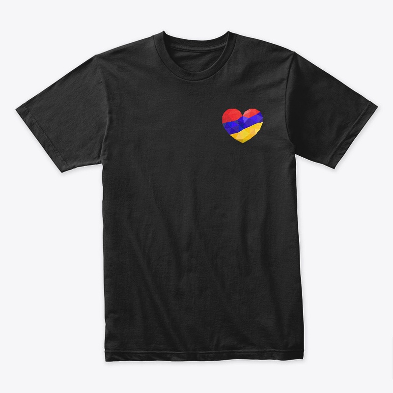 Cute Armenian Flag Graphic Heart Design