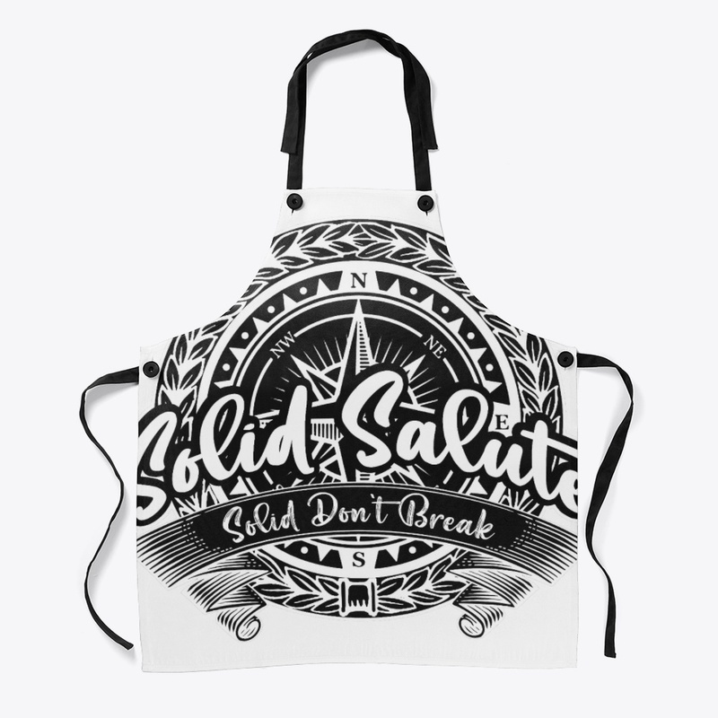Blk Solid Salute Badge
