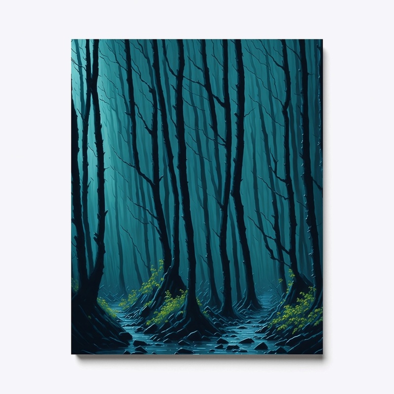 Forest Modern Living Room  Canvas print