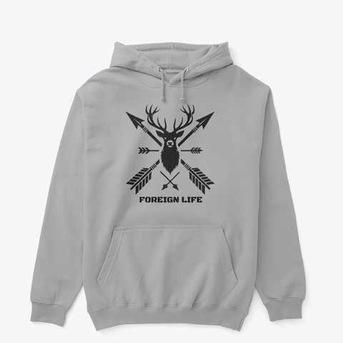 Foreign Life Elk Hunting Sport Grey Camiseta Front