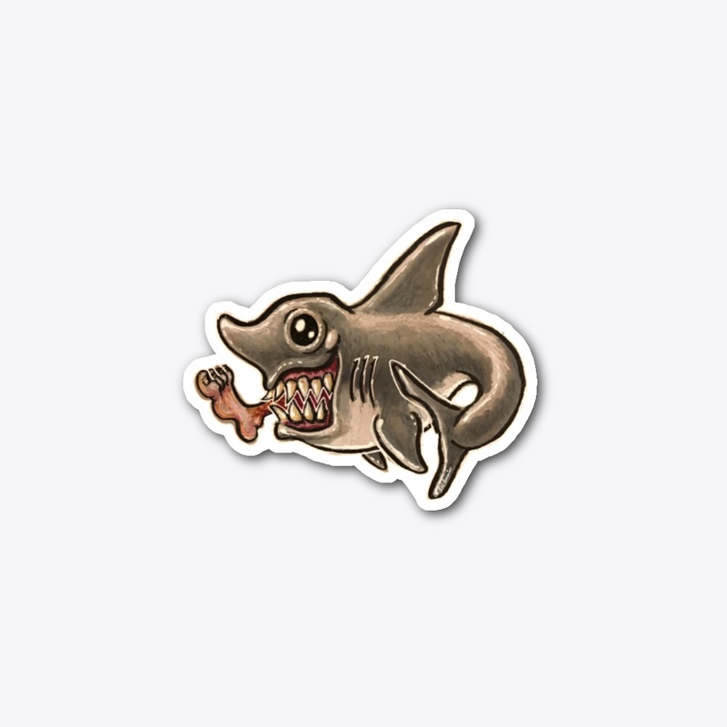 Shark Snack Sticker