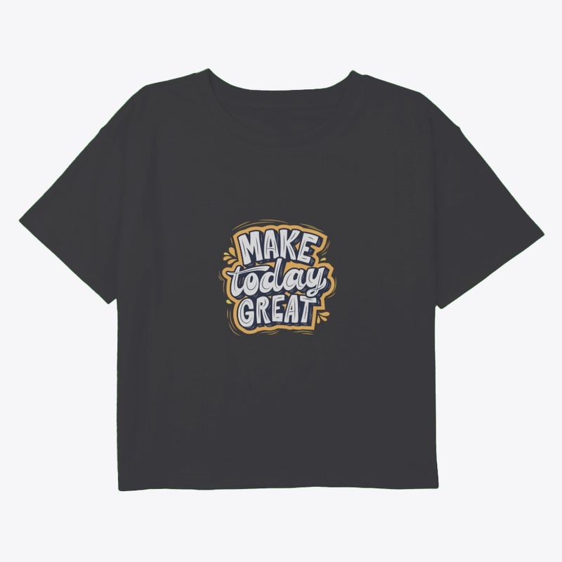 Make today great logo tshirt 