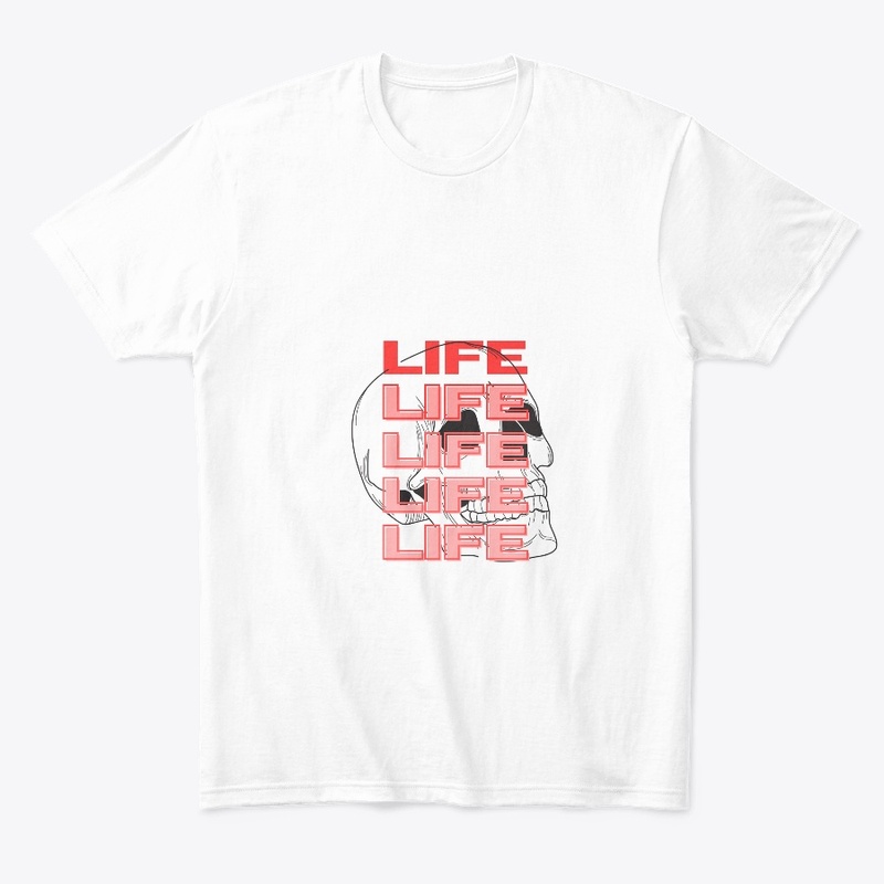 Life Skull Design-Red