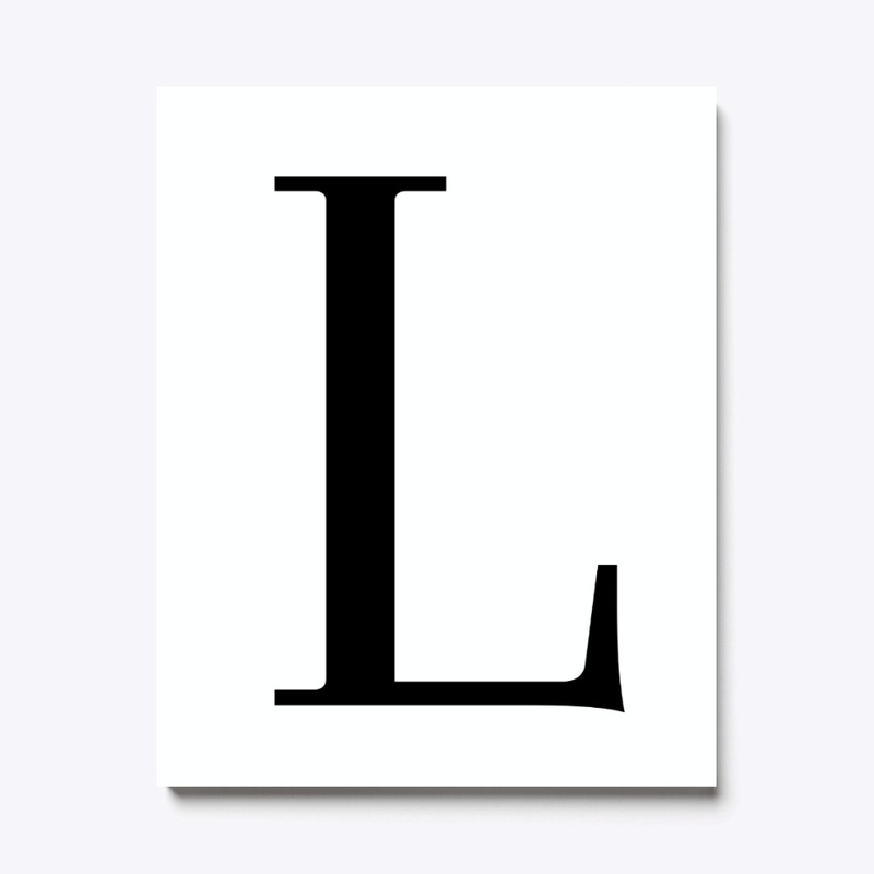 'L' typography