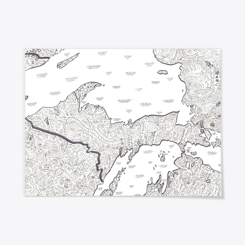 UP Map Poster