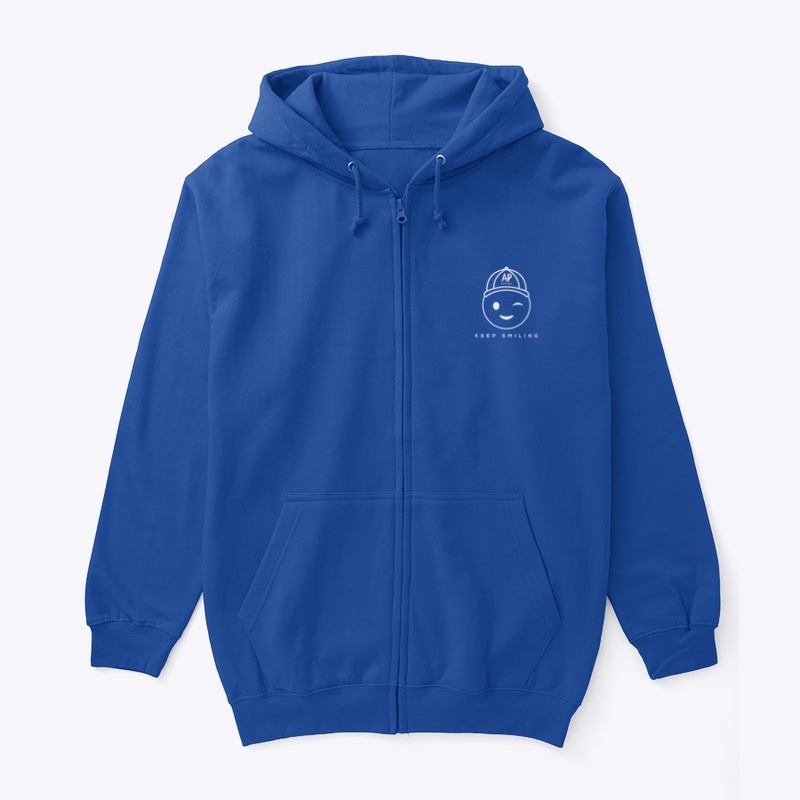 Keep Smiling Wink Emoji - Zip Up