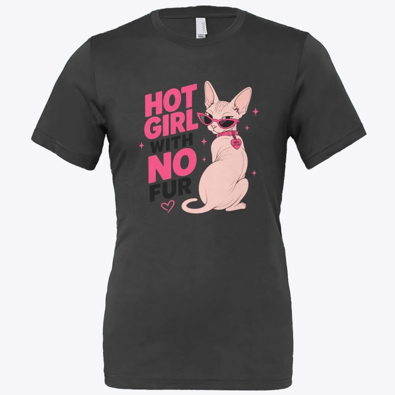 Hot Girl With No Fur Sphynx Cat