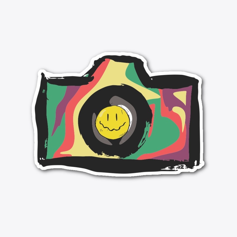 HAPPY FACE CAMERA STICKER