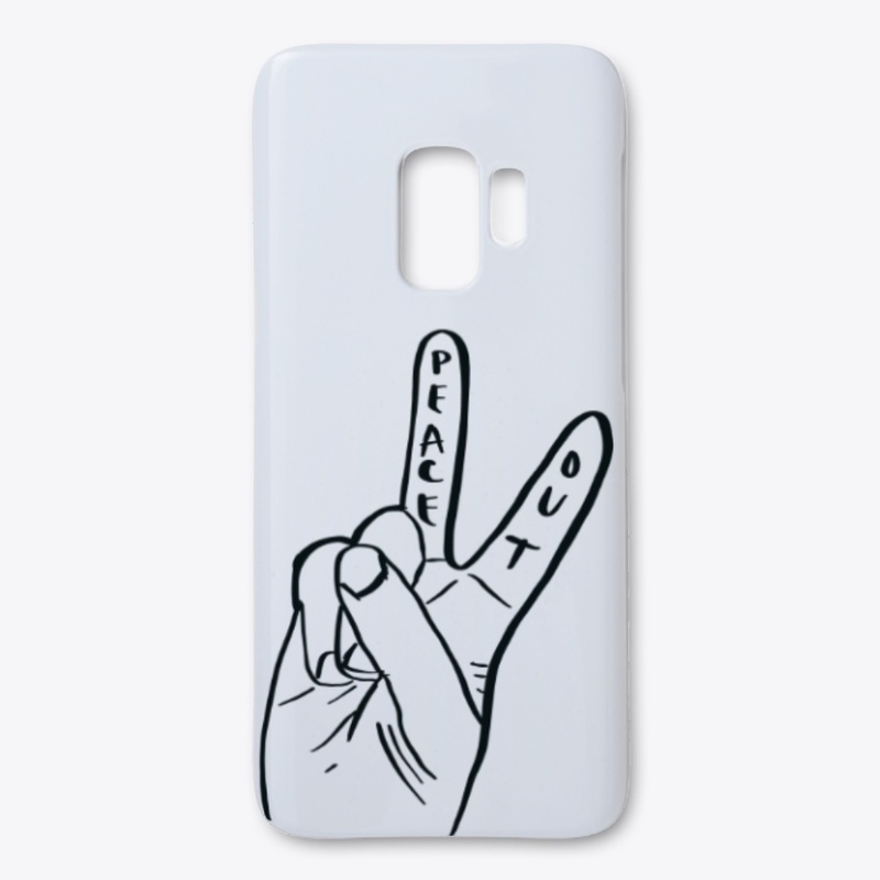 PEACE OUT | BLACK OUTLINE