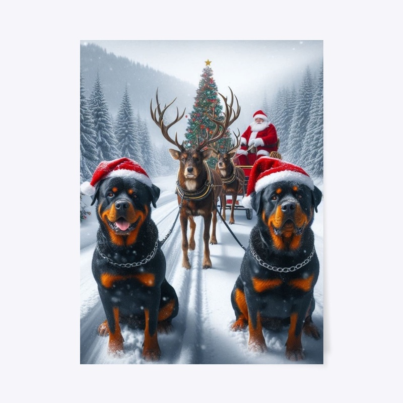 Rottweilers & Santa