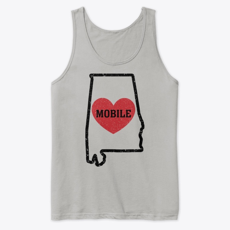 Mobile Alabama Heart Shirt City 