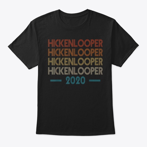 John Hickenlooper 2020 Tshirt Hickenloop Black T-Shirt Front