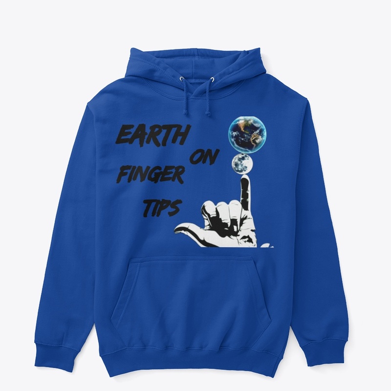 EARTH ON FIGER TIPS HOODIE