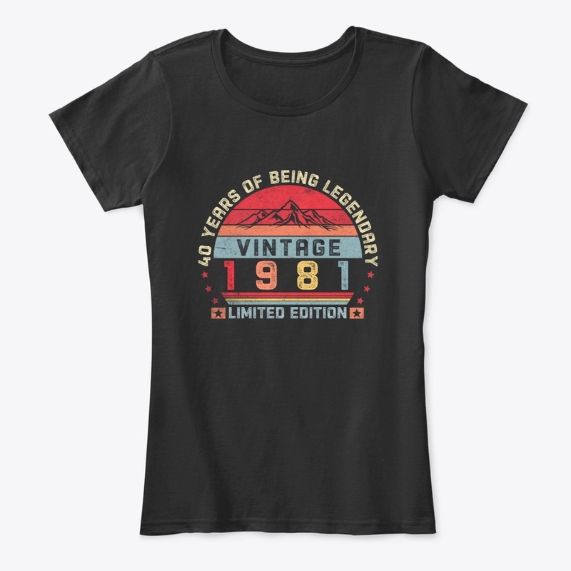 40 Years Old Retro 1981 Birthday Vintage