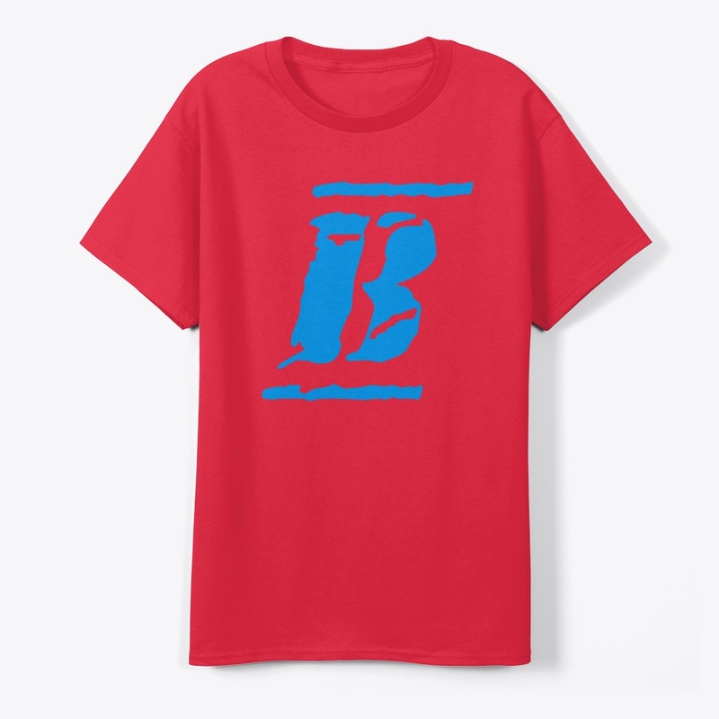 B sticker print t-shirt