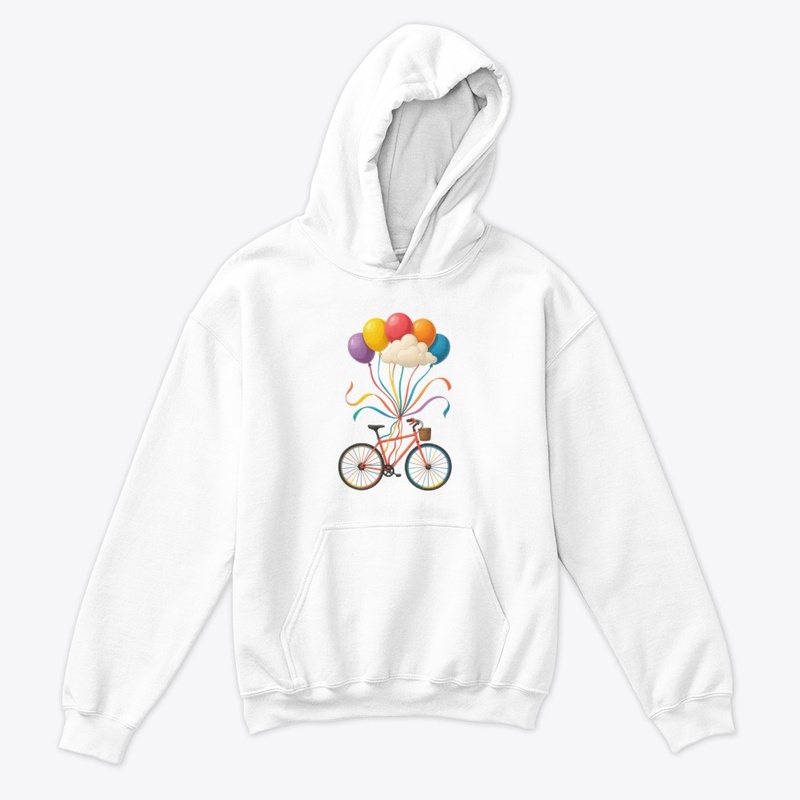 "Up & Away" – Bicycle Balloon Print