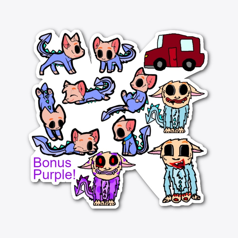 Chibi Bavsti Sticker Pack 10 Pc+ Bonus!