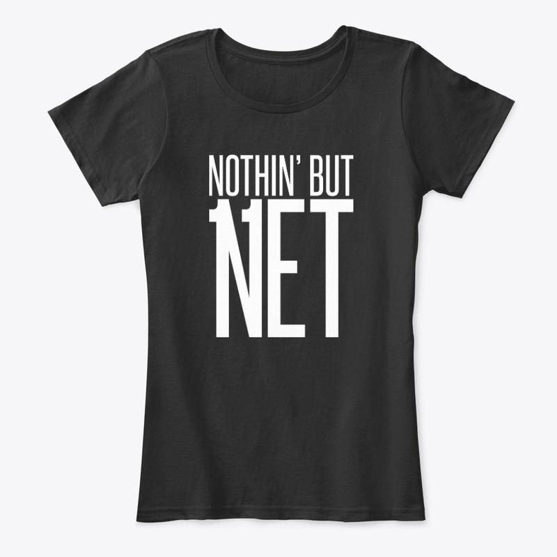 Nothin' But Net - White on Black