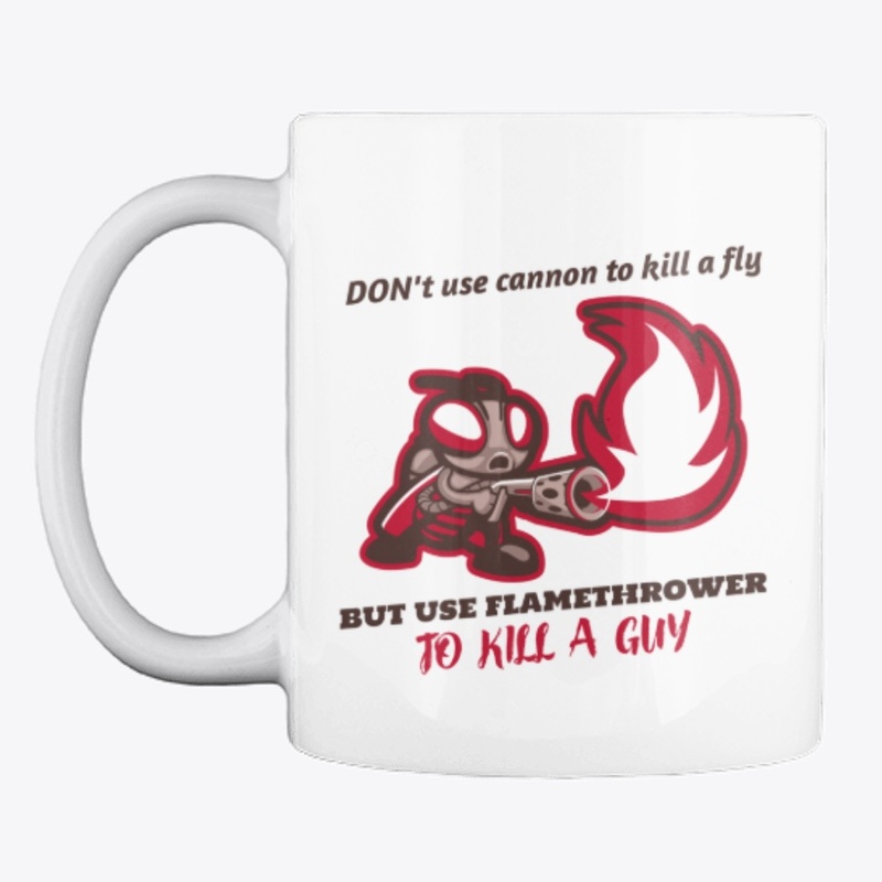 funny short joke! Fly and flamethrower!