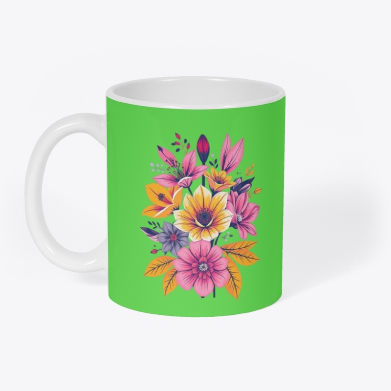 Floral Mug - Celebrate Life in Bloom