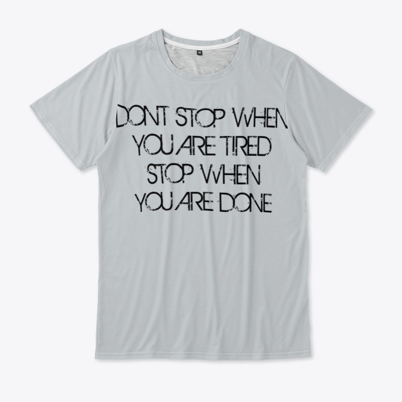 STOP WHEN YOU'RE DONE