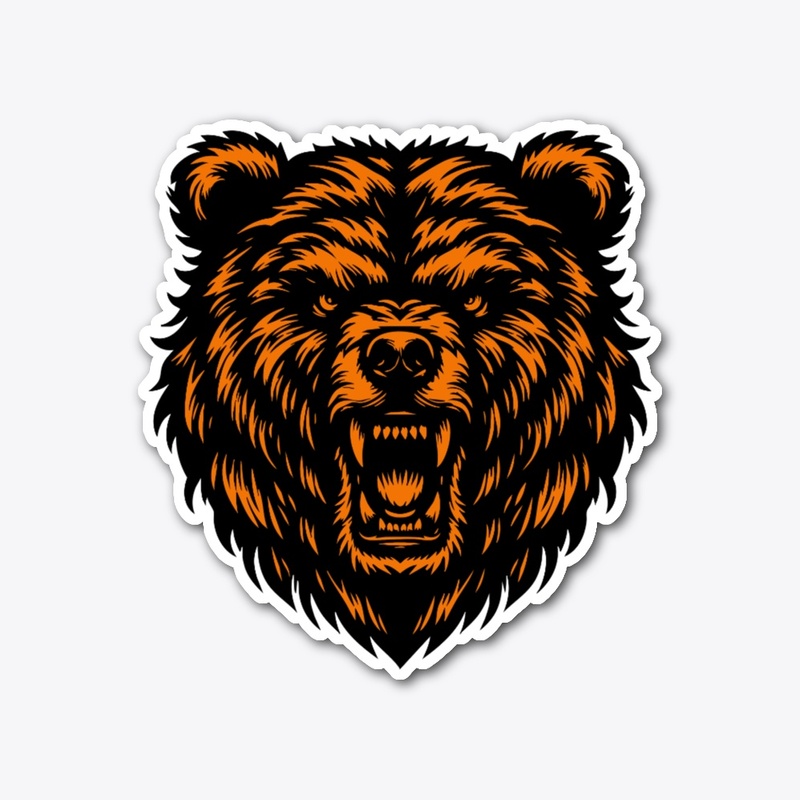 Untamed Bear Head Graphic