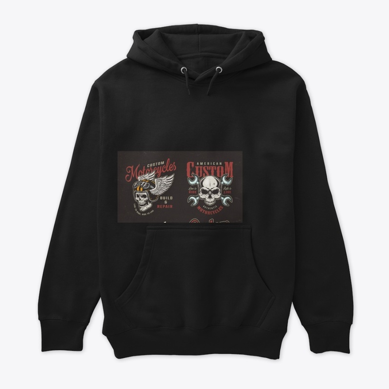 Skeleton Motorcycle T-Shirt Design 