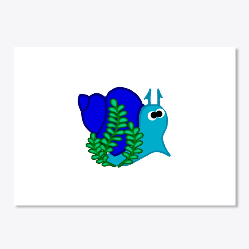 Perky Blue Snail